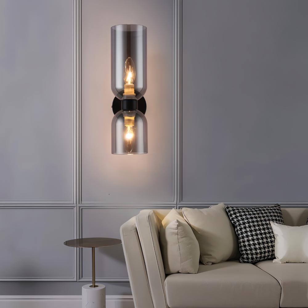 Nordic Updown Vägglampa - Glas Vägglampa - Hall Vägglampa Design - Moderna Vägglampor LED