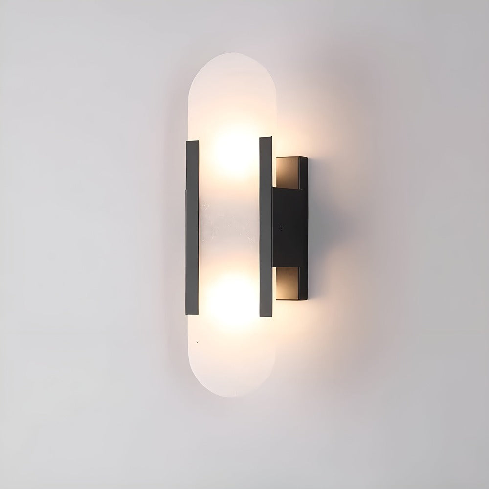 Vägglampa i Alabaster - Modern Vägglampa i Koppar - LED-Vägglampa