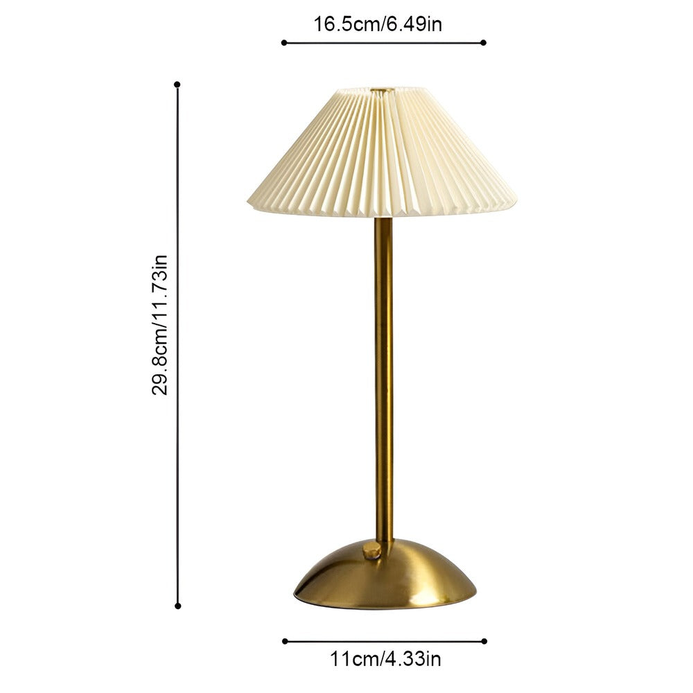 AluBrite -Aluminium LED-Paraplylampa - Touch-dimmer och USB-Uppladdningsbar