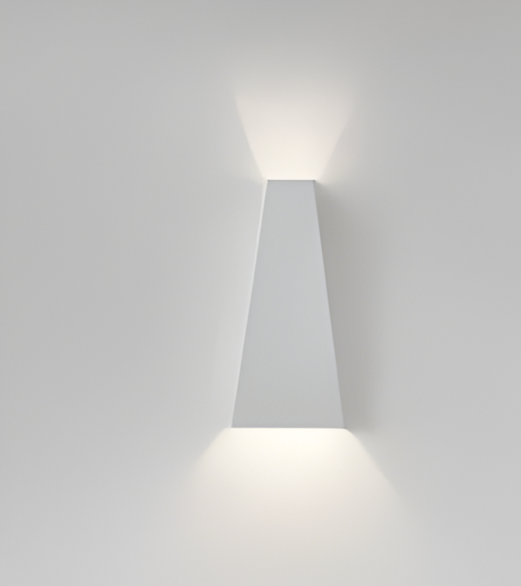 AlumiRay Vägglampa - Minimalistisk Trapetsformad Vägglampa - Upp och ner Vägglampor LED