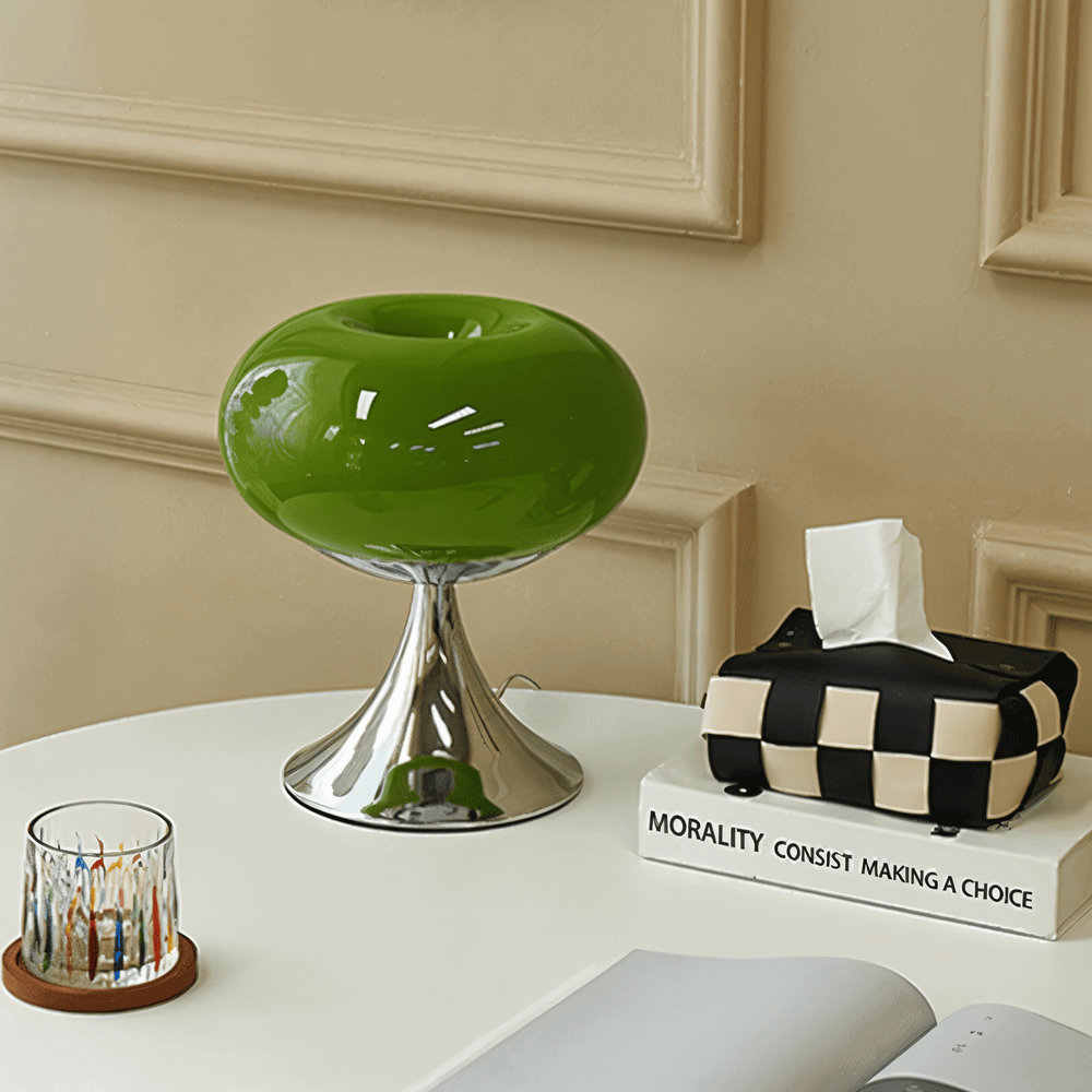 Apple Lampa - Curvy Macaron Bordslampa i Glas