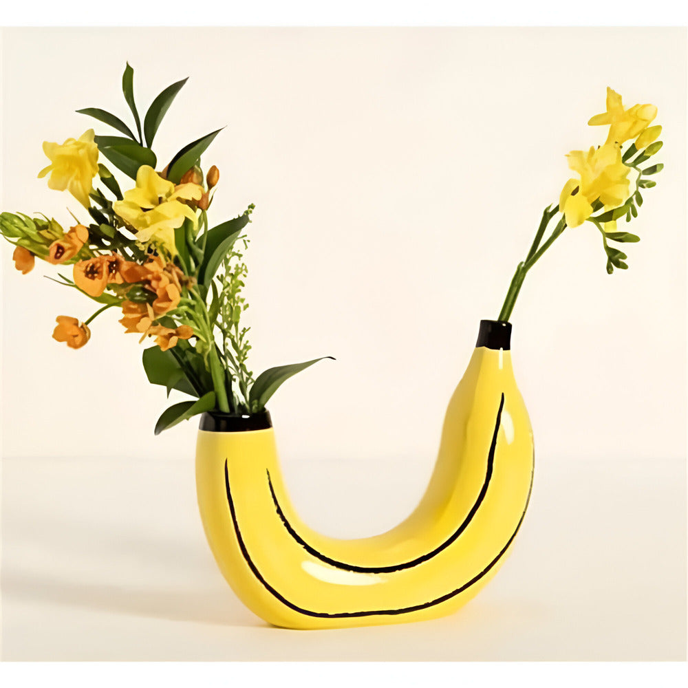 Modern, Bananformad Dekorativ vas för Stilfull Inredning