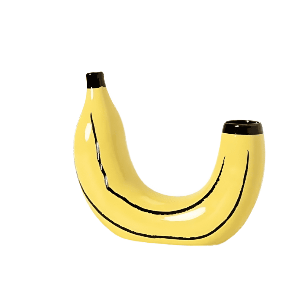 Modern, Bananformad Dekorativ vas för Stilfull Inredning
