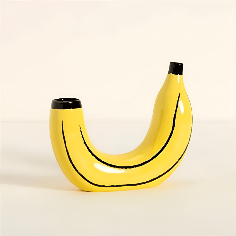 Modern, Bananformad Dekorativ vas för Stilfull Inredning