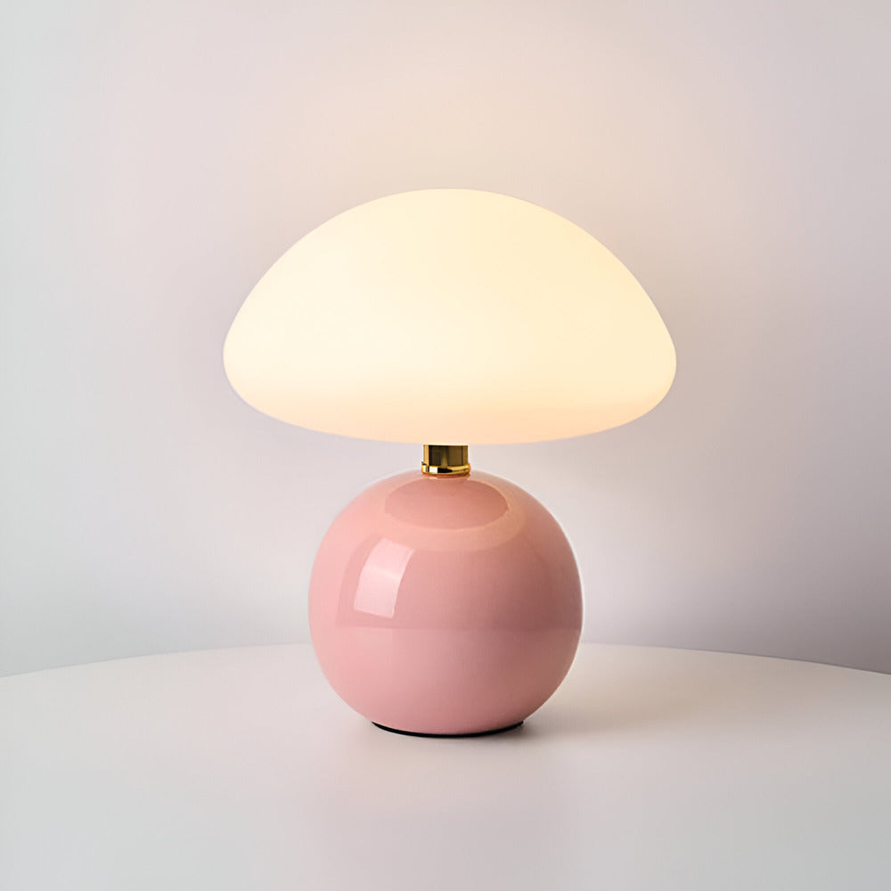 Elegant Bauhaus Inspirerad Svamplampa med 3 Färger LED Bordslampa för Modernt Ambiente