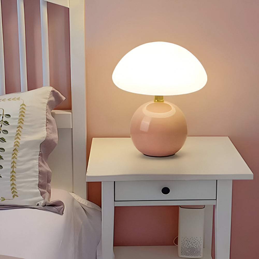 Elegant Bauhaus Inspirerad Svamplampa med 3 Färger LED Bordslampa för Modernt Ambiente