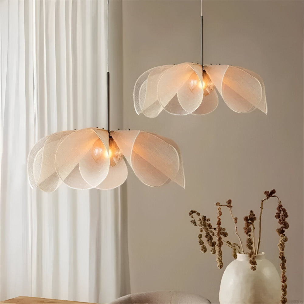 Vintage Bohemisk Blommig Pendellampa - Art Deco Inspirerad Hänglampa
