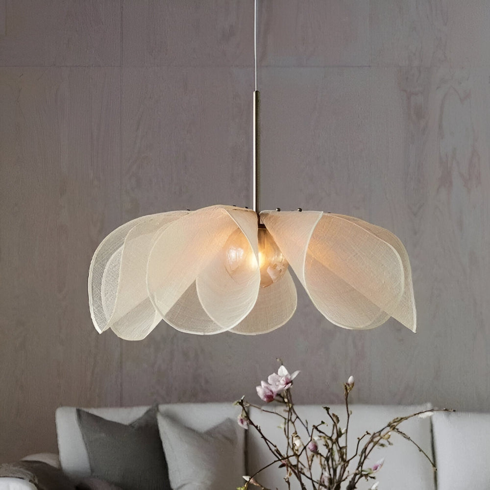 Vintage Bohemisk Blommig Pendellampa - Art Deco Inspirerad Hänglampa
