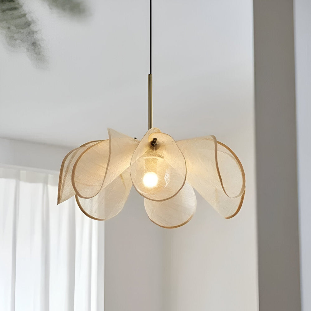 Vintage Bohemisk Blommig Pendellampa - Art Deco Inspirerad Hänglampa
