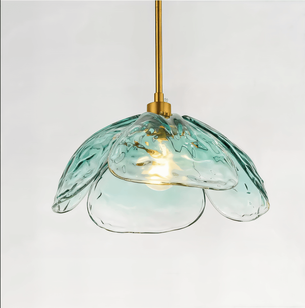 Blommor Glans Pendellampa - Snygg Färgglad Blommig LED Hängande Lampa