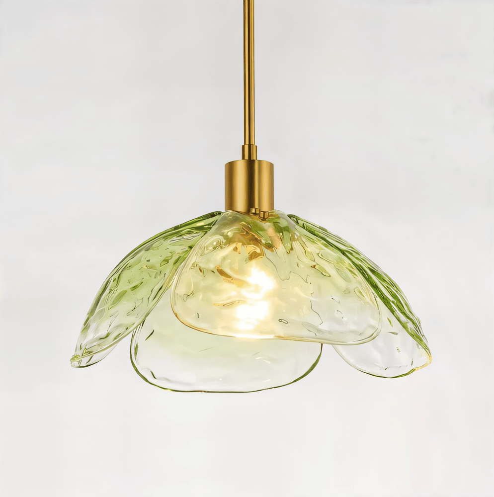 Blommor Glans Pendellampa - Snygg Färgglad Blommig LED Hängande Lampa