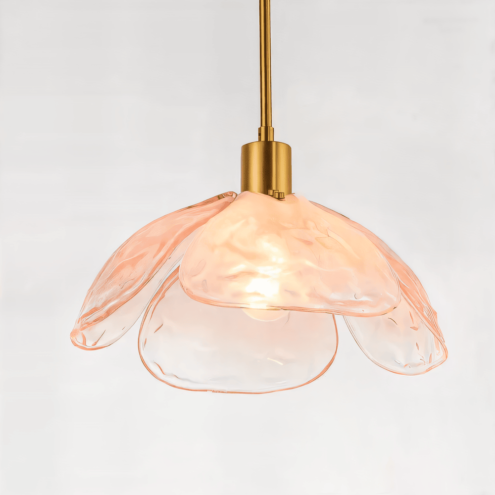 Blommor Glans Pendellampa - Snygg Färgglad Blommig LED Hängande Lampa