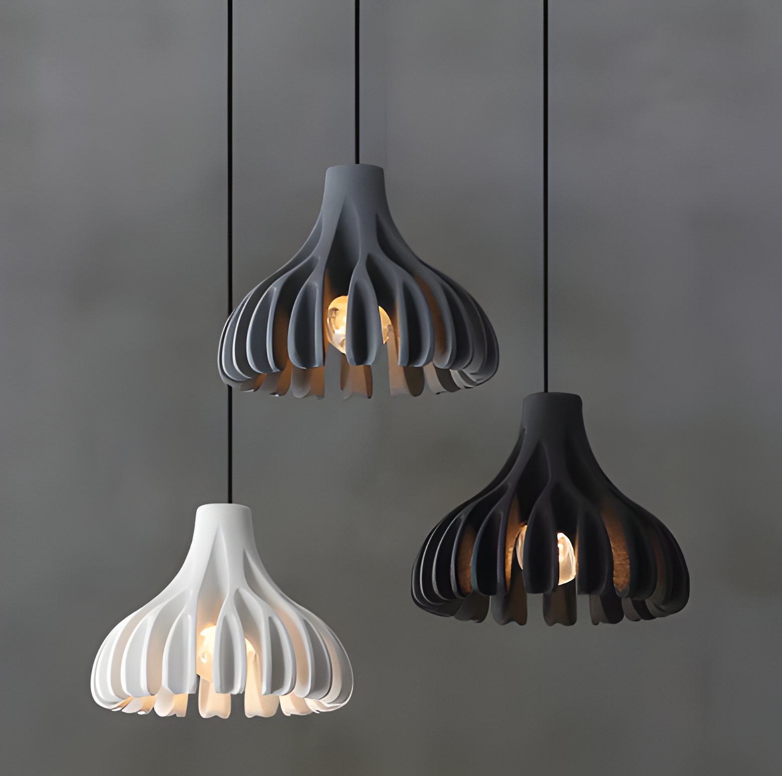 Bloomy Pendellampa - Creative Macaron Hängande Lampa Tillverkad av Harts