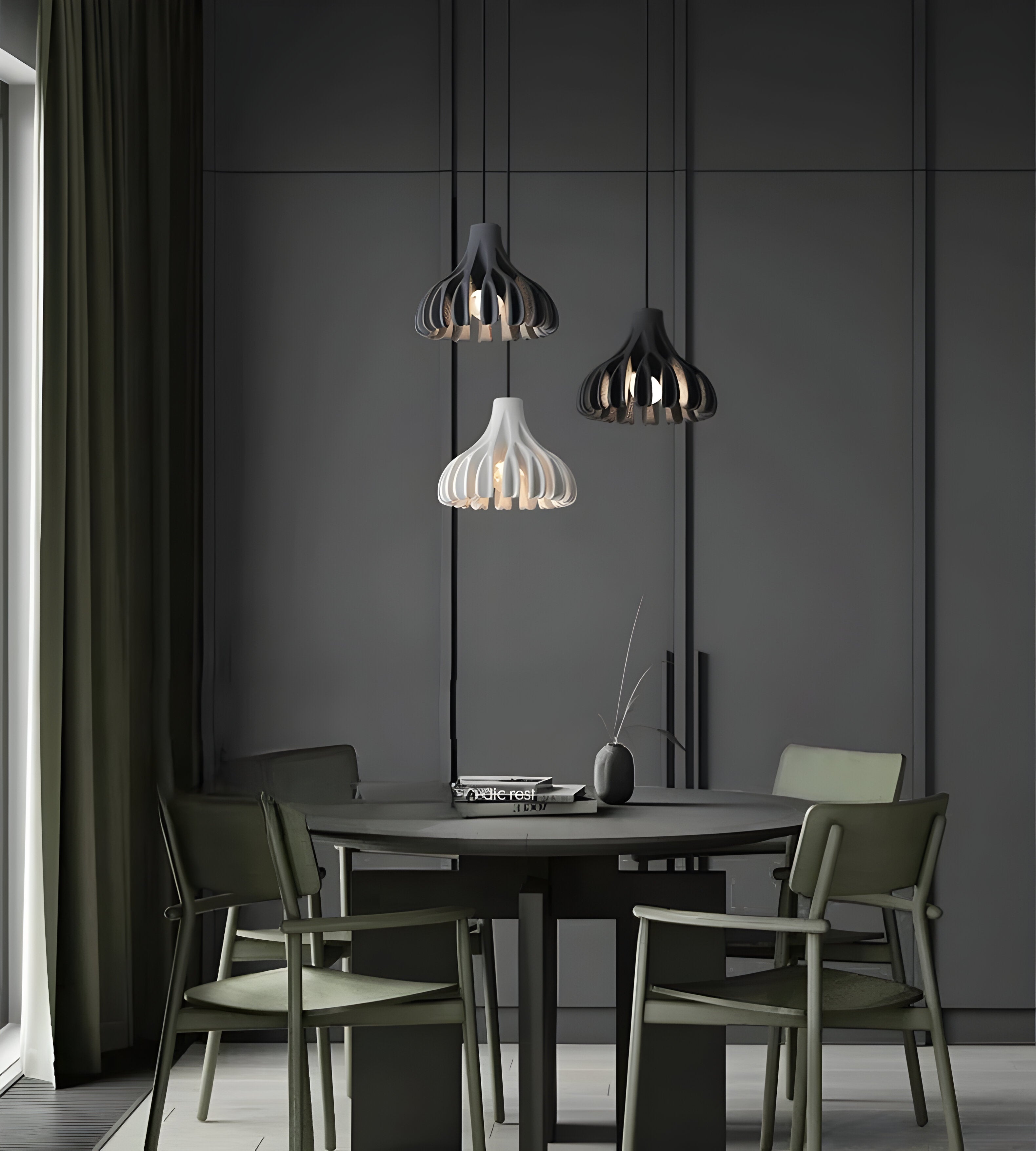Bloomy Pendellampa - Creative Macaron Hängande Lampa Tillverkad av Harts