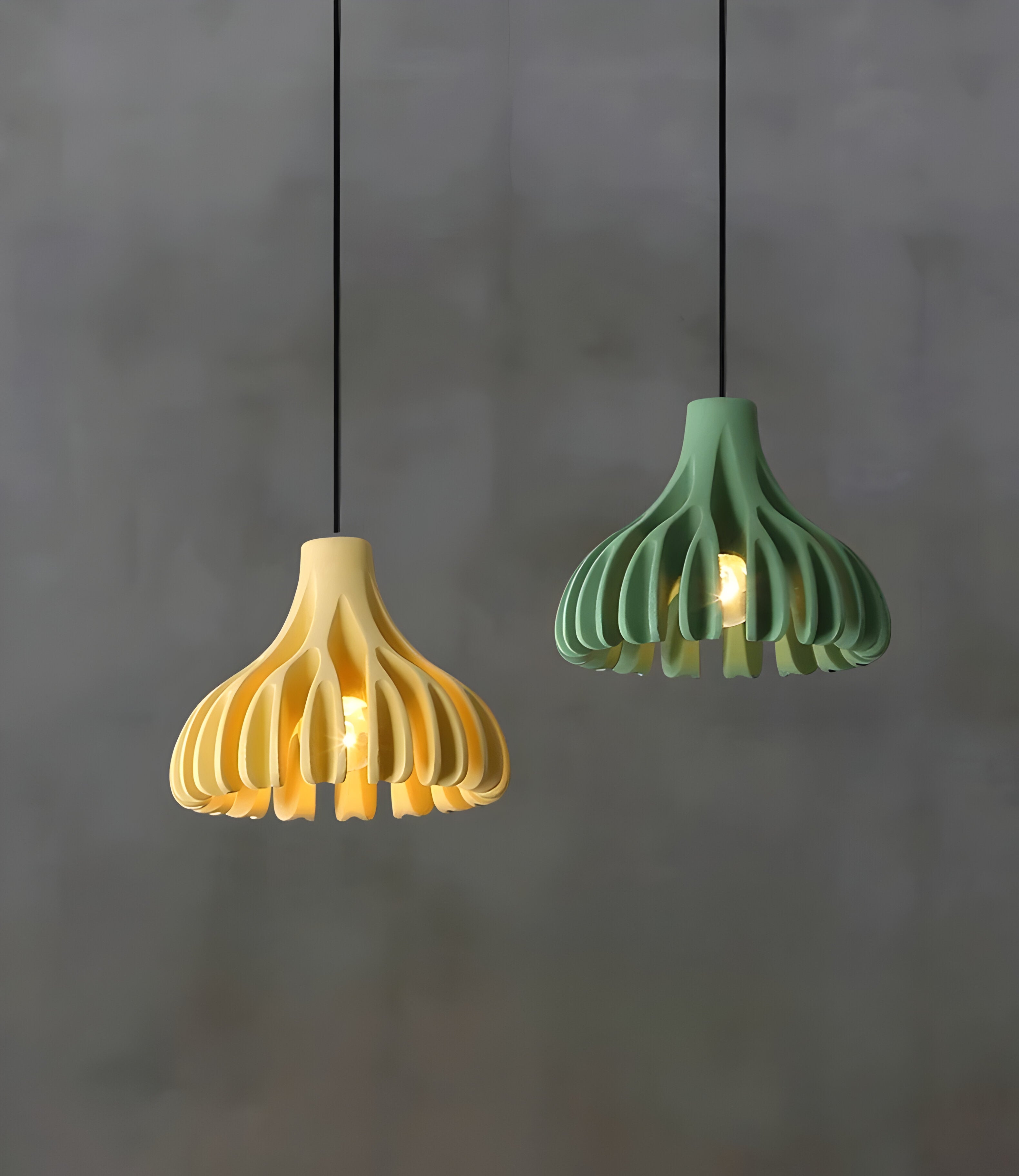 Bloomy Pendellampa - Creative Macaron Hängande Lampa Tillverkad av Harts