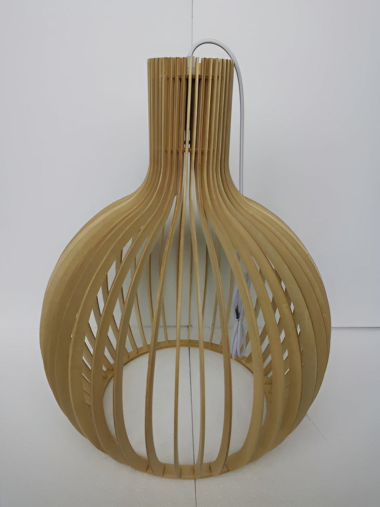 CageGlitz Taklampa - Vintageinspirerad Taklampa i Trä