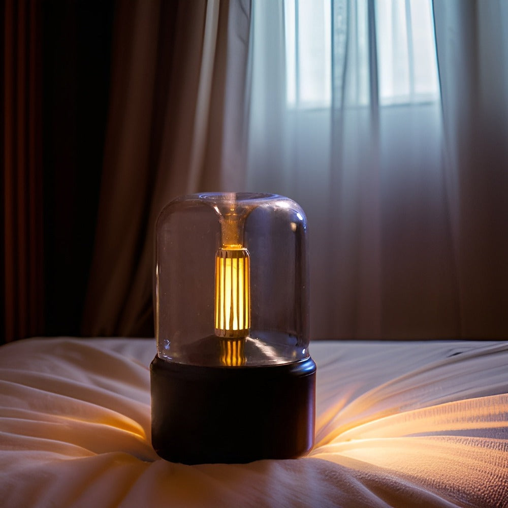 CandleGlow - 3D-Flamma USB-luftfuktare Aromaterapi Diffusor