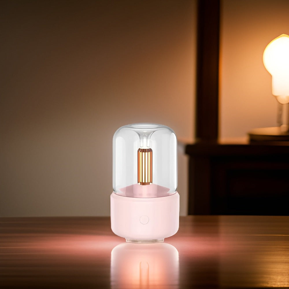 CandleGlow - 3D-Flamma USB-luftfuktare Aromaterapi Diffusor
