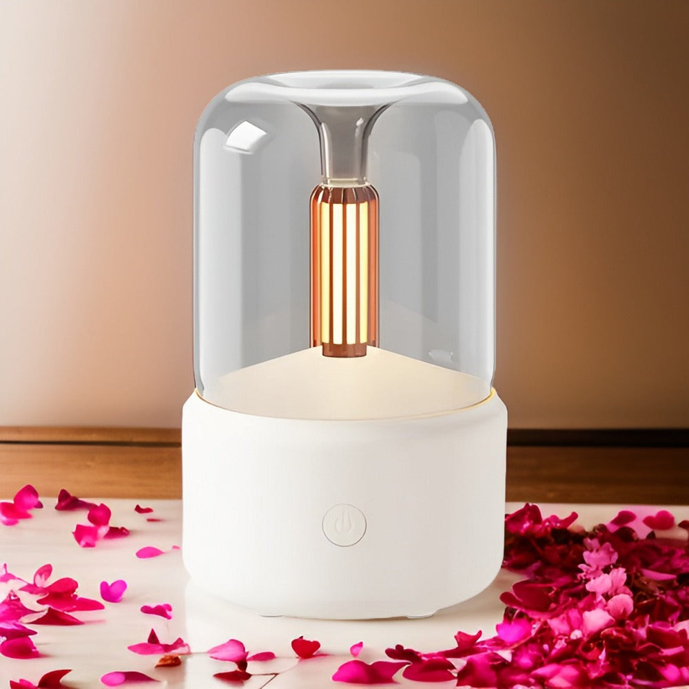CandleGlow - 3D-Flamma USB-luftfuktare Aromaterapi Diffusor