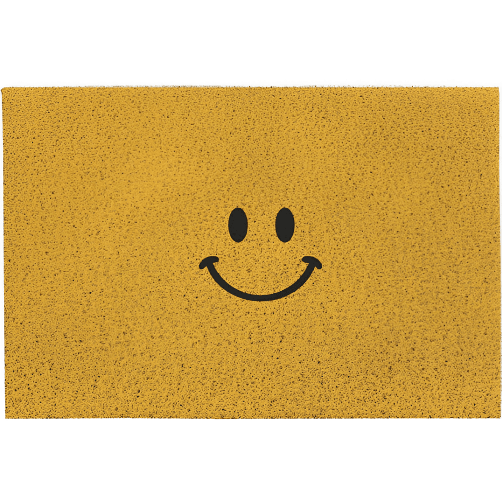 Cheeky Dörrmatta - Söt Smiley-tryckt PVC Halkfri Entrématta