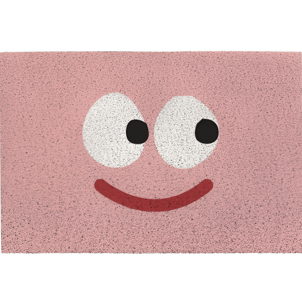 Cheeky Dörrmatta - Söt Smiley-tryckt PVC Halkfri Entrématta