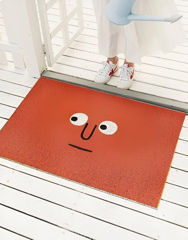 Cheeky Dörrmatta - Söt Smiley-tryckt PVC Halkfri Entrématta