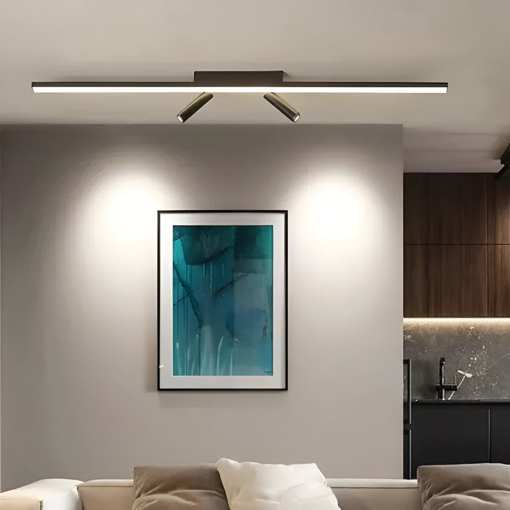 Chic LED-Skena Lampa för Sovrum, Kök och Vardagsrum - Justerbar Spotlampa Taklampa