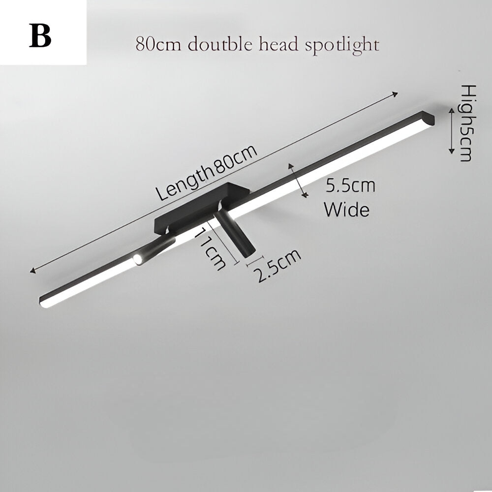 Chic LED-Skena Lampa för Sovrum, Kök och Vardagsrum - Justerbar Spotlampa Taklampa