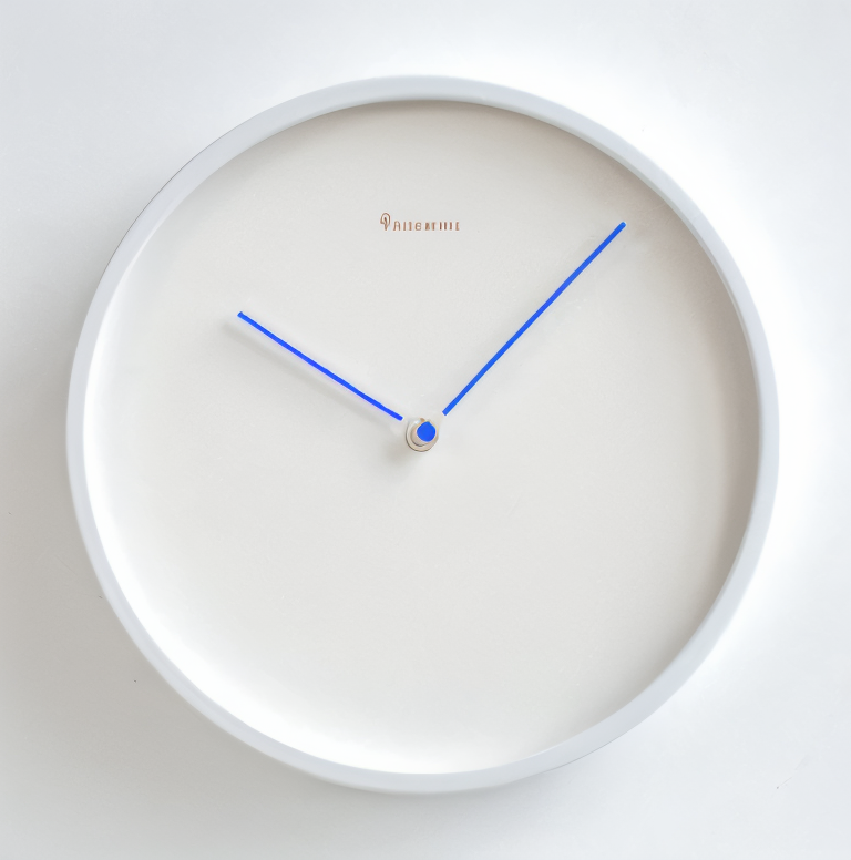 Circ O'Clock - Elegant Vit Metall Väggklocka