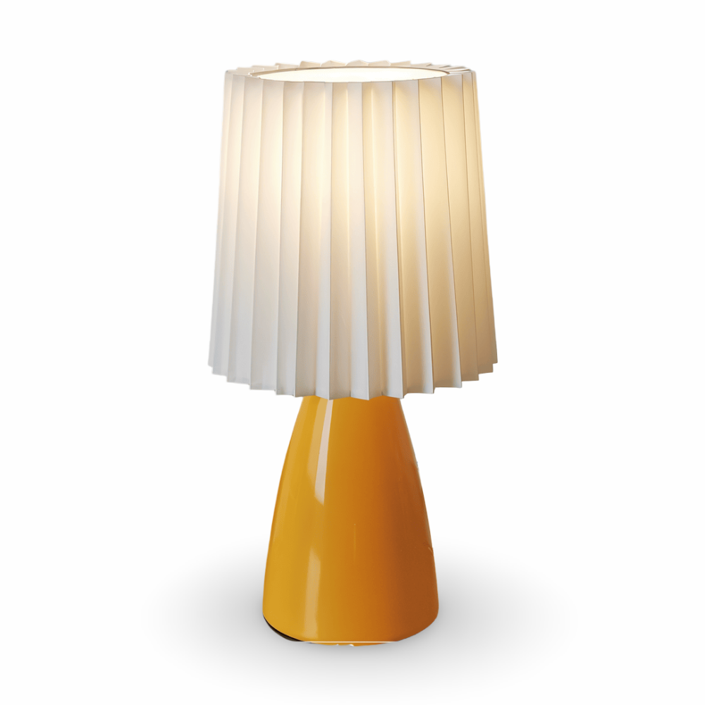 ConePleated Bordslampa - LED Keramisk Milkshake Skrivbordslampa