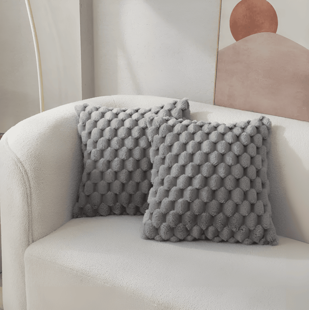 CozyWeave - Lyxigt Mjukt Kuddfodral med Fluffigt Mönstrat överdrag