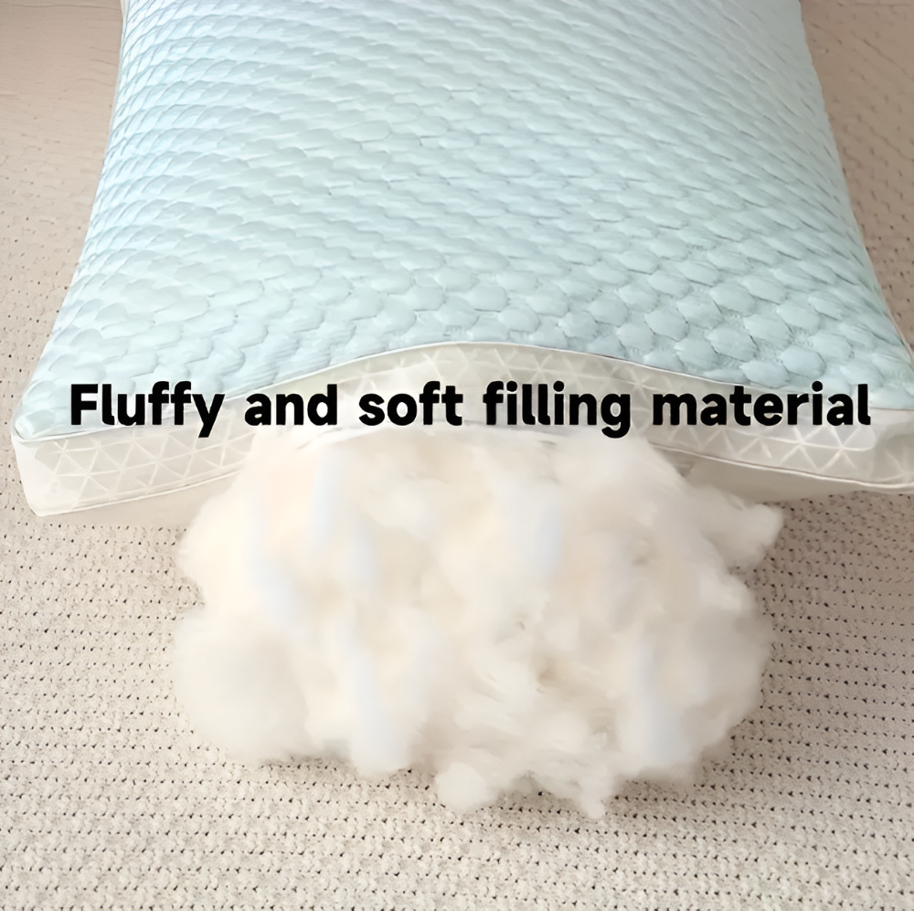 CushiesBlue – Set med 2 mjuka, andningsbara minnesskumkuddar