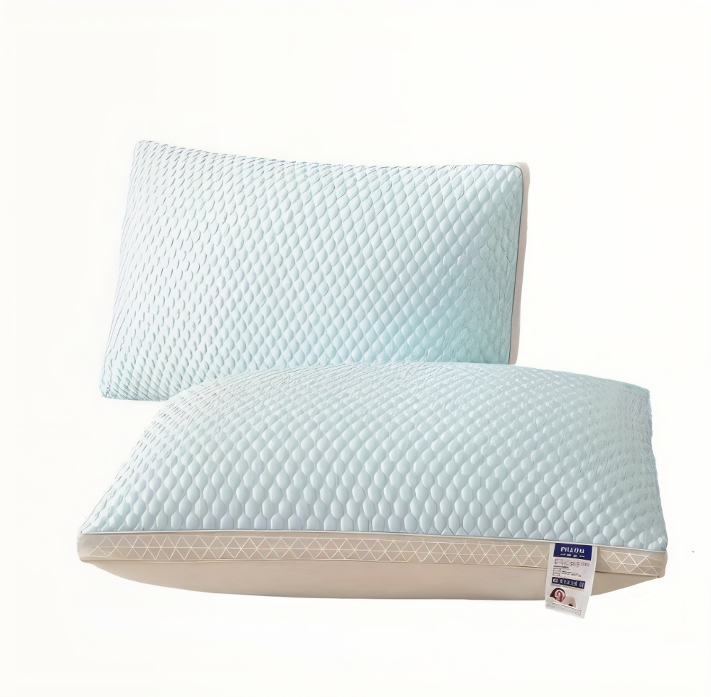 CushiesBlue – Set med 2 mjuka, andningsbara minnesskumkuddar