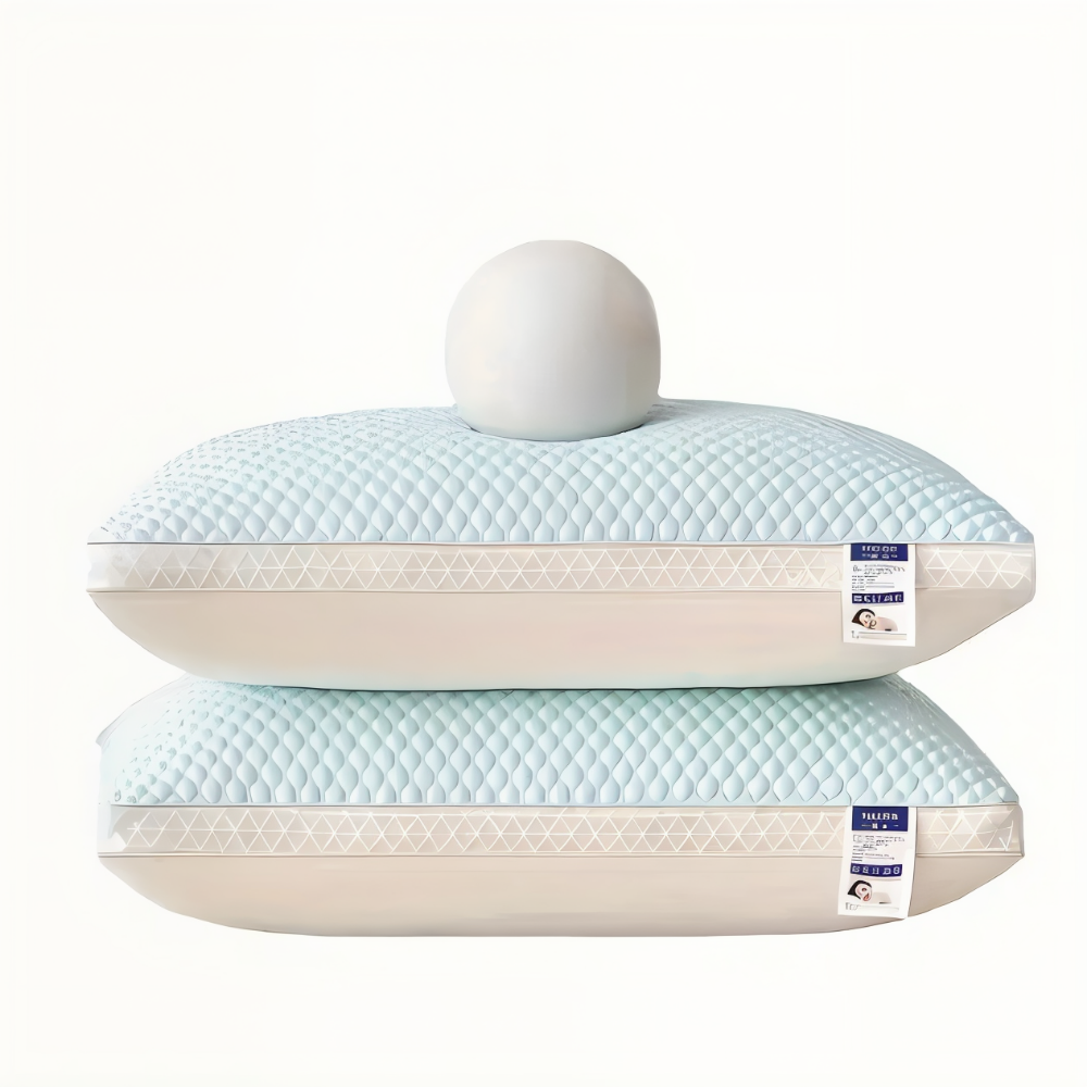 CushiesBlue – Set med 2 mjuka, andningsbara minnesskumkuddar