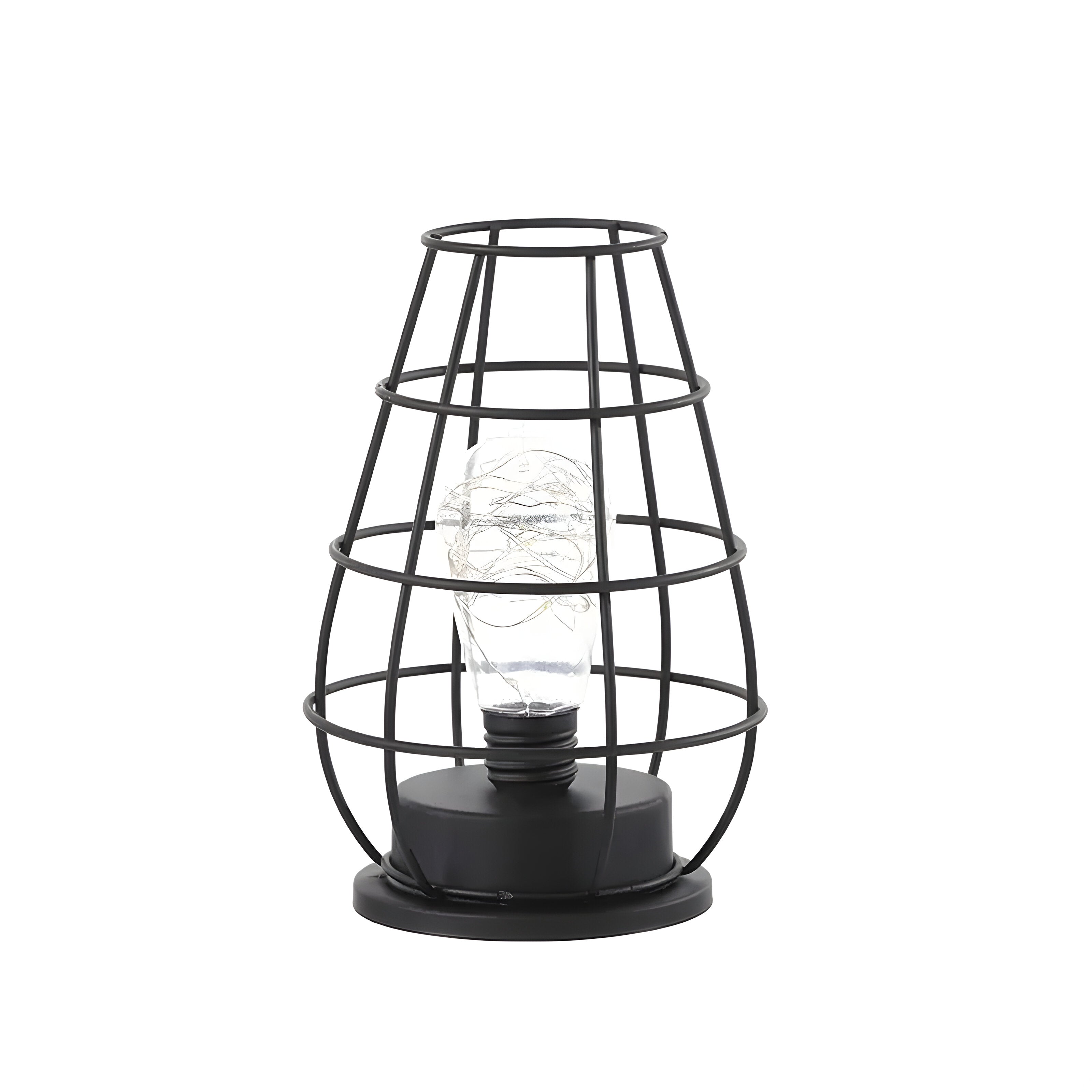 DecanterLume Bordslampa - Modern Skrivbordslampa med Svart Vinflaska