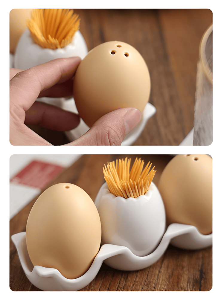 EggstraTrio - Kryddflaskor med ägg i Keramik
