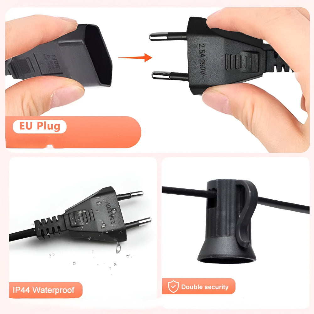 ElectriBulb Ljusgirland - G40 Globe Utomhusbelysning - IP44 & Bruchsäker Trädgårdsbelysning