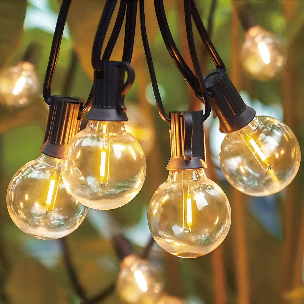 ElectriBulb Ljusgirland - G40 Globe Utomhusbelysning - IP44 & Bruchsäker Trädgårdsbelysning