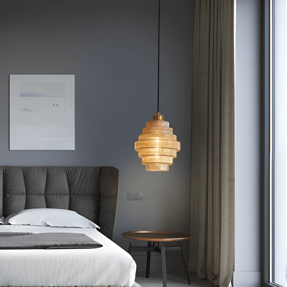 Curve - Arkaisk Ljuskrona med Trappstegsformad Design