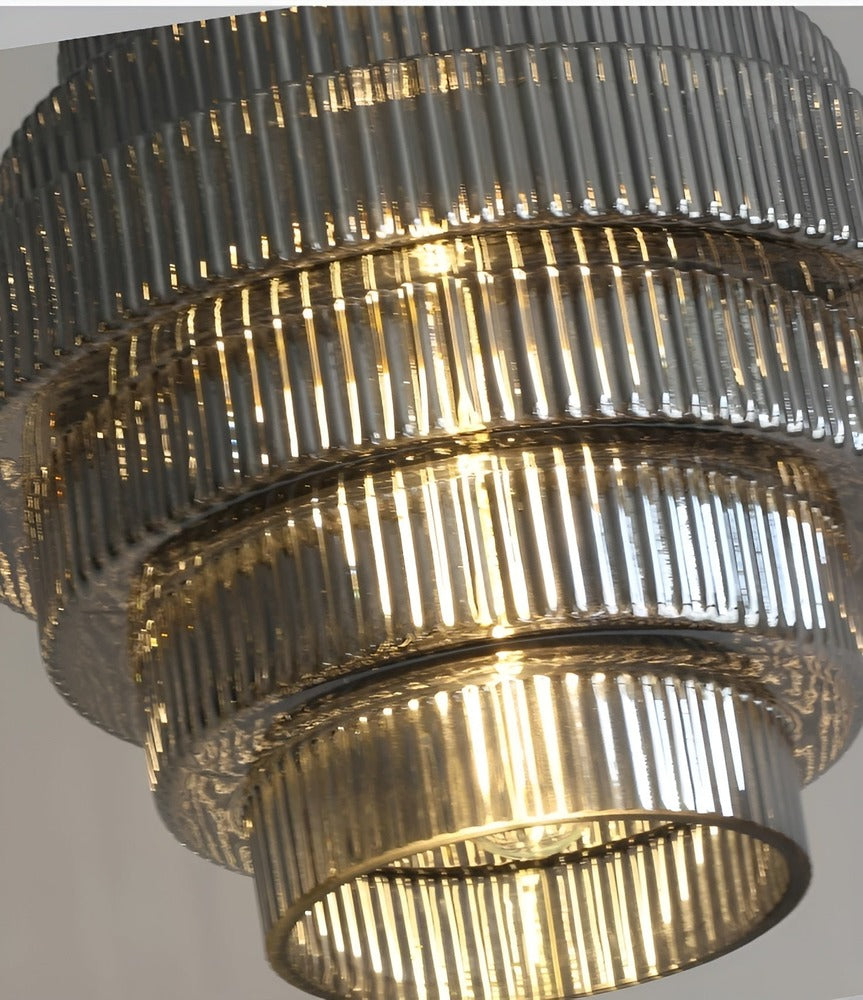 Curve - Arkaisk Ljuskrona med Trappstegsformad Design
