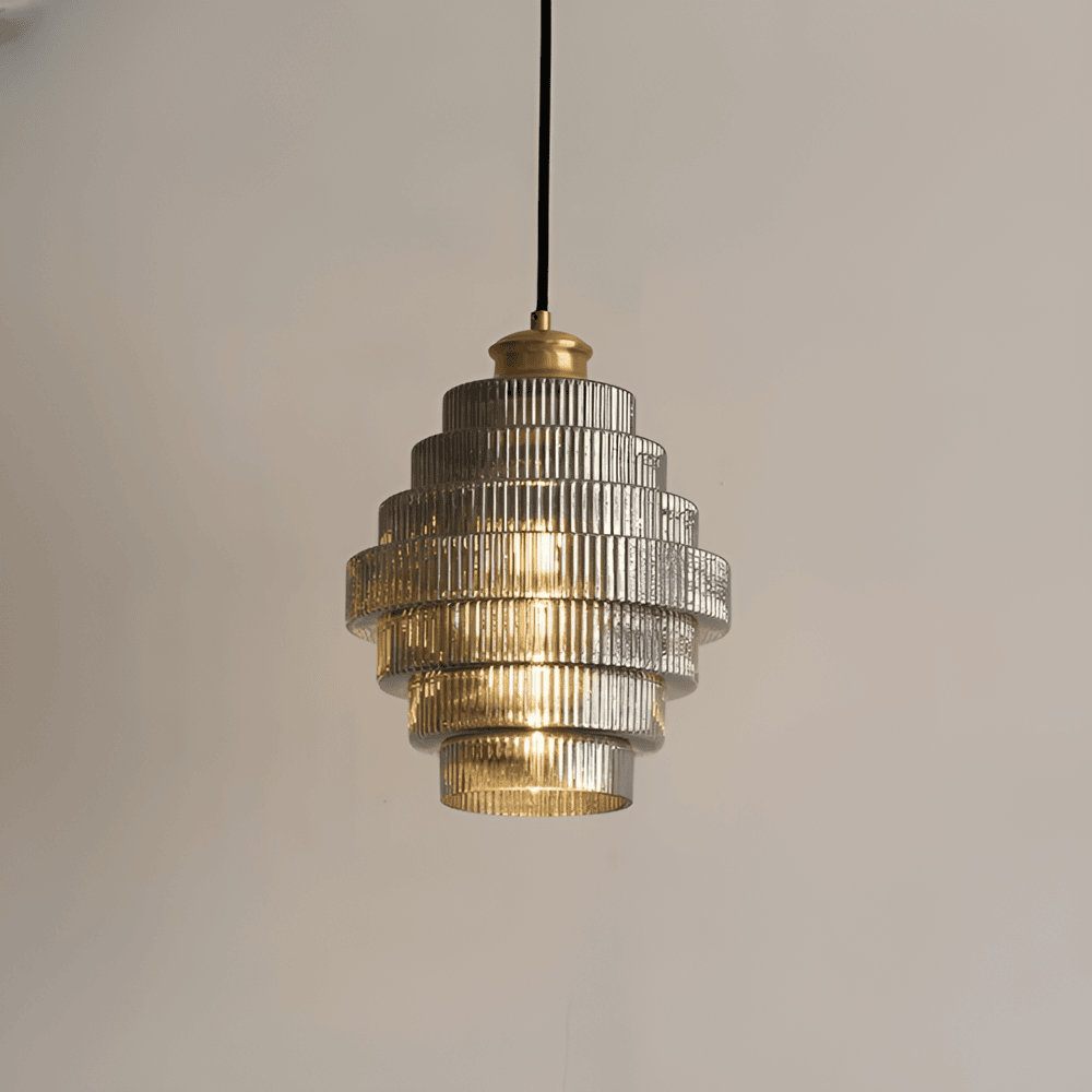 Curve - Arkaisk Ljuskrona med Trappstegsformad Design