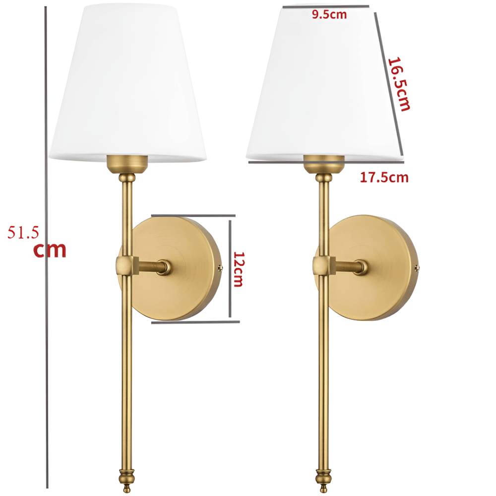FabDuo Vägglampa - Vägglampor i Metall med Tygöverdrag