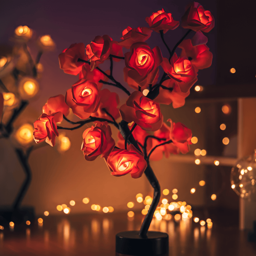 Rosenblomsträd - LED-Nattlampa - Nattlampa