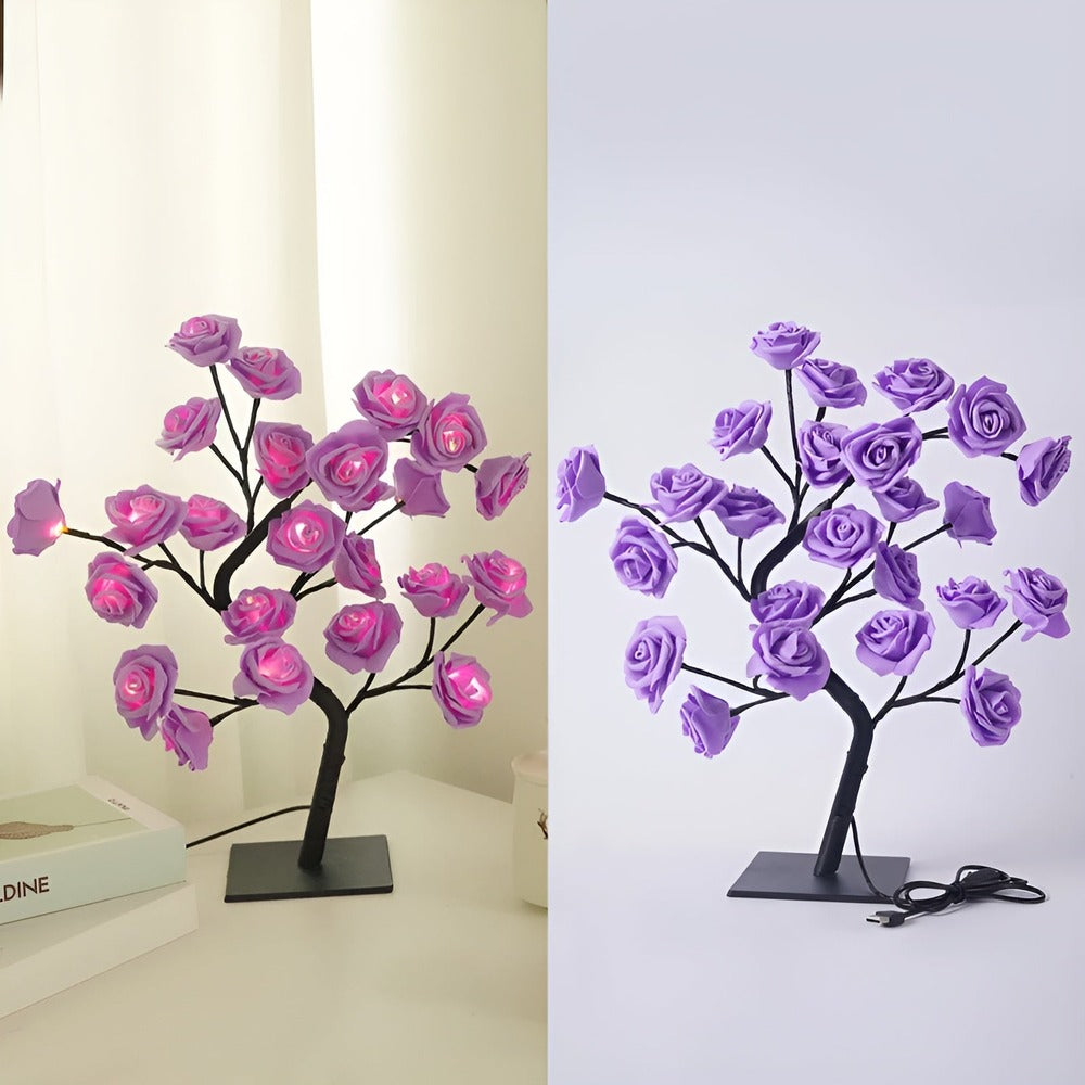 Rosenblomsträd - LED-Nattlampa - Nattlampa