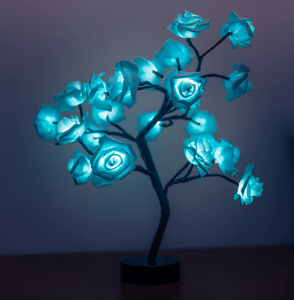 Rosenblomsträd - LED-Nattlampa - Nattlampa