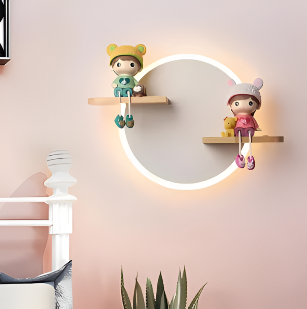 FanciToons Vägglampa - Charmig Cartoon Vägglampa för Sovrum