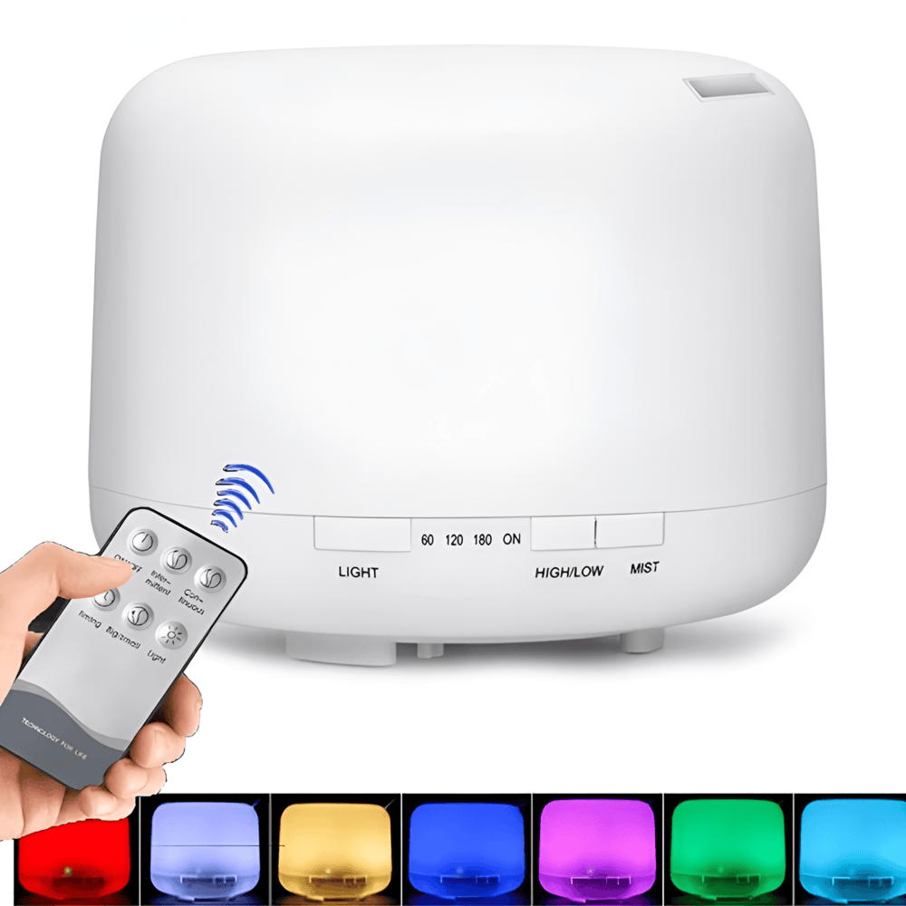 Färgglad Aromadiffusor med Bluetooth-Högtalare och Luftfuktarfunktion