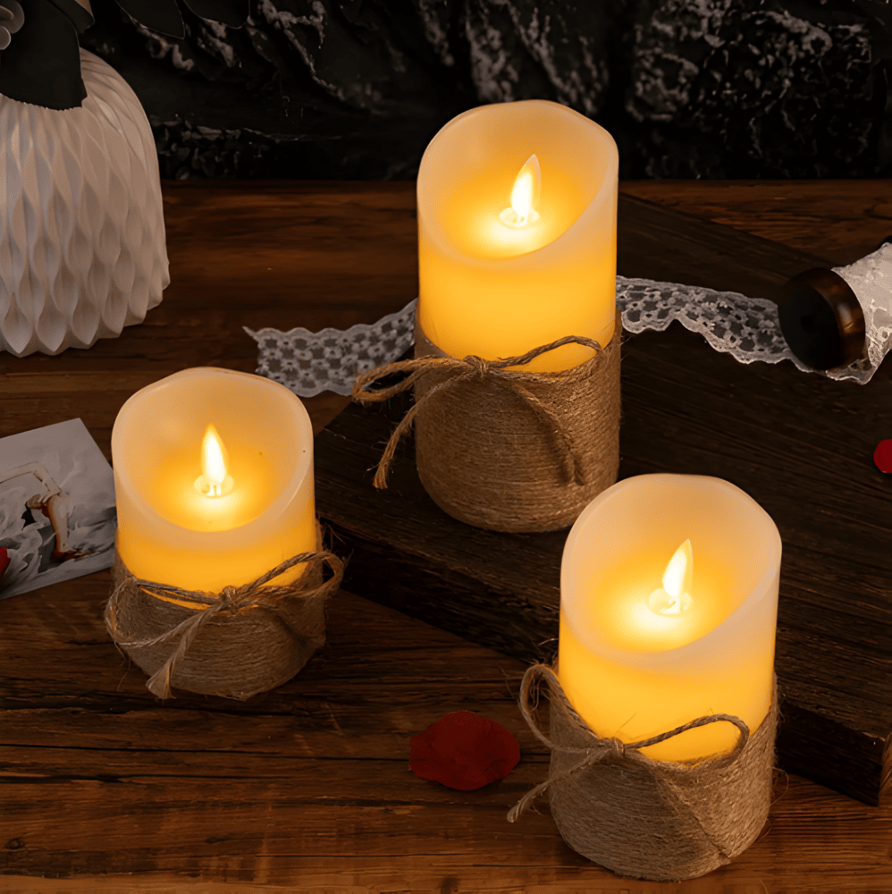 FlamaFaux - Moderna LED-ljus med ett Flämtande, Varmt Sken