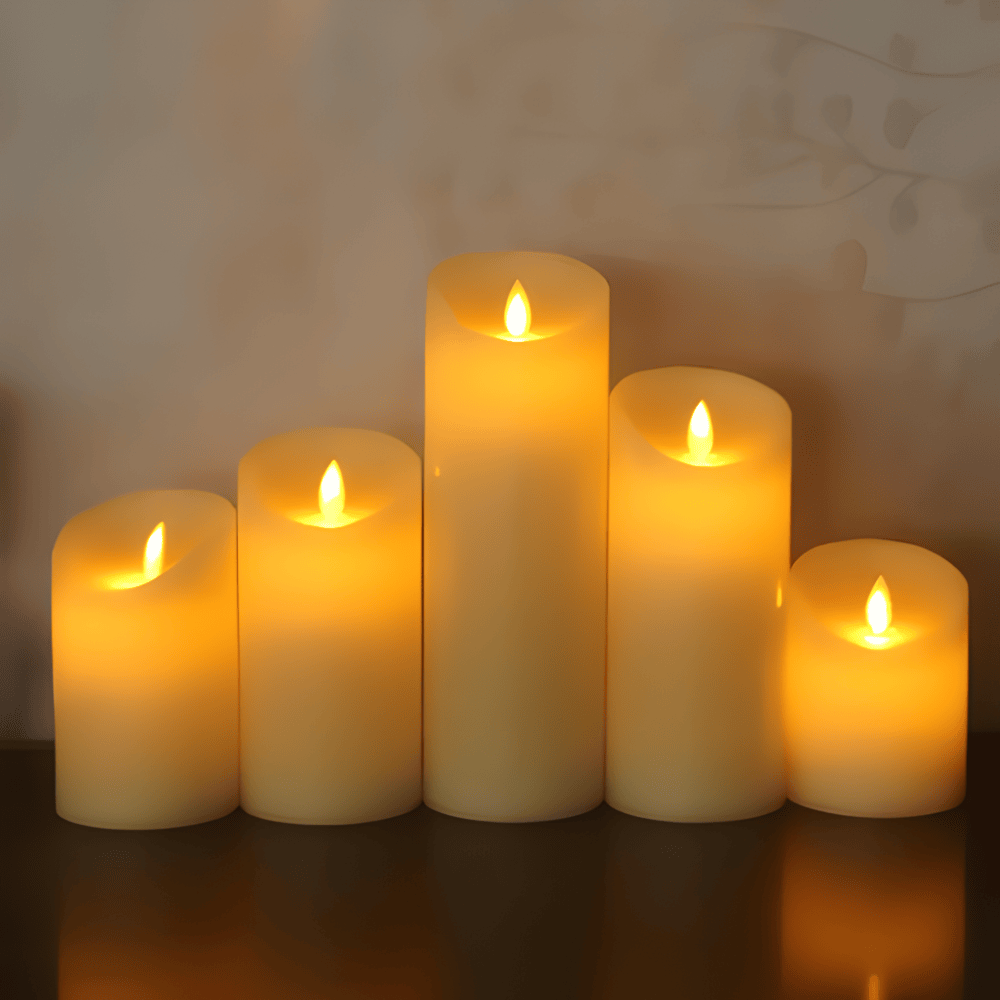 FlamaFaux - Moderna LED-ljus med ett Flämtande, Varmt Sken