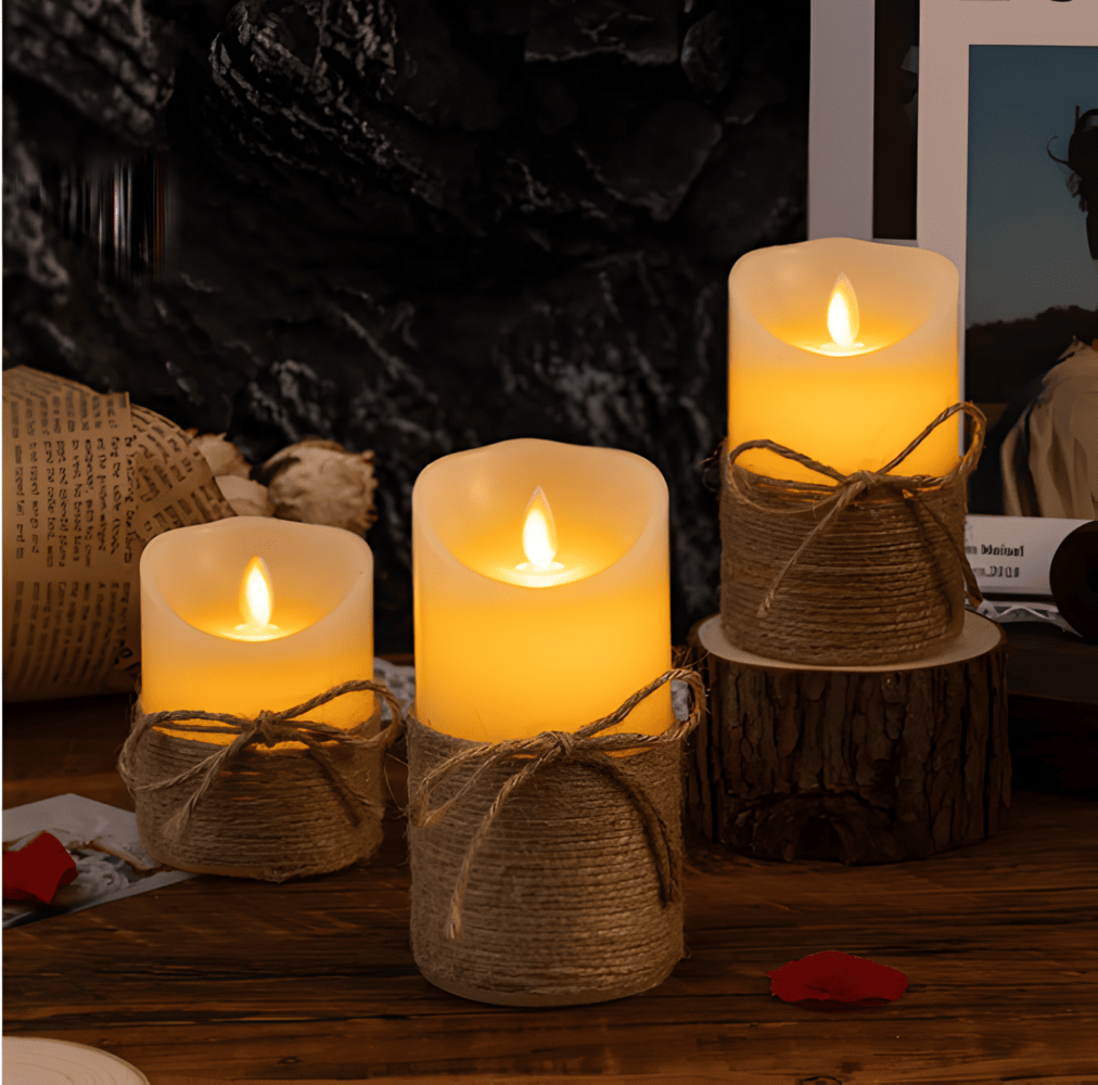 FlamaFaux - Moderna LED-ljus med ett Flämtande, Varmt Sken
